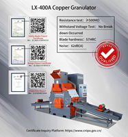 Granulateur de cuivre Lansing haute capacité 100-250 kg/h pour le recyclage des câbles et fils de cuivre