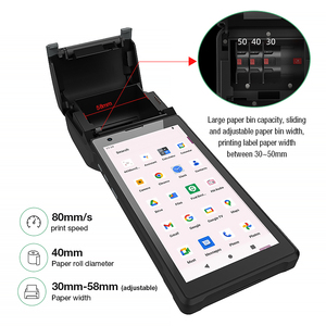 6 inch Android 12 cầm tay PDA với tốc độ cao Máy quét mã vạch và 58 Mét Máy in nhiệt xách tay PDA - Product Image 4