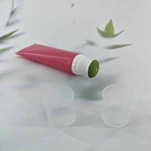 Tube cosmétique souple en plastique de haute qualité, personnalisé, avec impression de logo, couleur rose mat, vide, pour lotion anti-moustiques. - Product Image 5
