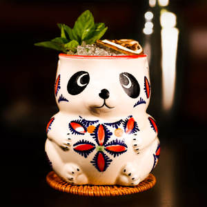 Souvenir éléphant tête de lion bambou panda perroquet licorne bol en céramique cocktail jus bière tiki tasse tasse - Product Image 1