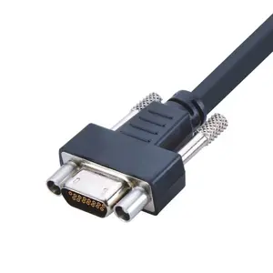 Werkseitig Industriell wasserdicht IP67 Geschirmtes 15p geformtes Kabel Micro D-Sub-Buchse für Indus tri kabel