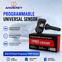 ANDEREY Nouveau capteur TPMS programmable 315/433 MHz, capteur universel de surveillance de la pression des pneus pour la plupart des modèles de véhicules