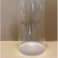 Maßgefertigtes Großdurchmesser-Acrylrohr Transparenter Acrylzylinder mit Rundem Kunststoffboden
