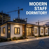 Maison modulaire préfabriquée à assemblage rapide pour dortoirs et logements de personnel sur chantier