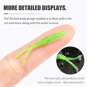 LUSHAZER 20 unids/bolsa cebo suave TPE flotante 0,3g 35mm cebos de pesca para carpa lubina Swimbait Wobblers Señuelos de Pesca de agua dulce - Product Image 3