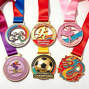 Medallas Deportivas Personalizadas <span class=keywords><strong>de</strong></span> Aleación <span class=keywords><strong>de</strong></span> Zinc Fundido a Presión, Diseño <span class=keywords><strong>de</strong></span> Dragón, para Maratón, Fútbol, Carreras <span class=keywords><strong>de</strong></span> 5km, Fabricante <span class=keywords><strong>de</strong></span> Medallas - Product Image 1