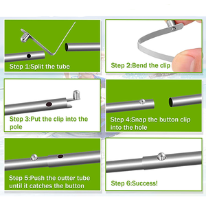 Tùy Chỉnh Khóa Telescoping V Hình Dạng Lò xo Nút Khóa Phẳng Suối Nước V-Hình Dạng Clip - Product Image 4