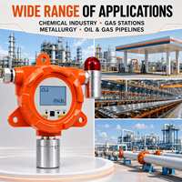 Détecteur de gaz toxique numérique industriel fixe haute précision Aikesi GT-GND20 CL2 avec alarme sonore et lumineuse à diffusion naturelle