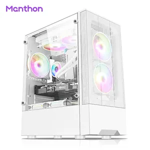 High Quality M-ATX/ITX Desktop Case Tempered Glass Laptop PC Case Support 240 Water Cooled Side Computer Casing Gaming Case