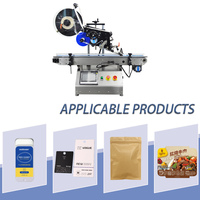 Machine d'étiquetage automatique de surface plane pour sacs, boîtes, bocaux, bouteilles, 70 étiquettes par minute, applicateur d'étiquettes de table avec une précision de ±1 mm