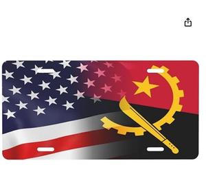 Plaque d'immatriculation patriotique Algérie et États-Unis, emblème 6 x 12 pouces, plaque d'immatriculation avant de <span class=keywords><strong>voiture</strong></span>, accessoire de décoration de <span class=keywords><strong>voiture</strong></span> - Product Image 3