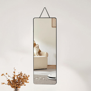 <b>Wall</b> <b>Mirror</b> Full Length <b>Rectangular</b> 4.0 Mm Glass Minimalist Design Home Use Bedroom Hanging Rope - Product Image 2
