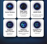 Écran de navigation automobile Android 10 pouces, Bluetooth, CarPlay, système de contrôle central intelligent, compatible avec Magotan 2016-2020