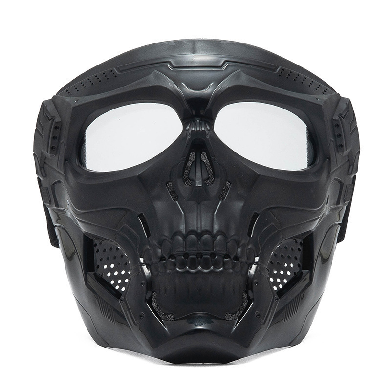 Airsoft Paintball Skull Skelet Masker Tactisch Volledig Gezichtsmasker Met Oogbescherming Helmmasker Voor Paintball-Spel