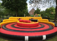 Nouveau design gonflable videur maison gladiateur jeu gonflable jeux d'eau gladiateur