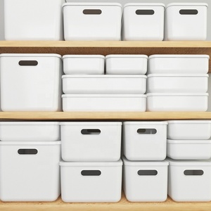 Boîte de rangement pliable en plastique au design moderne, forme rectangulaire, organiseur de vêtements pour sous-vêtements et chaussettes - Product Image 5