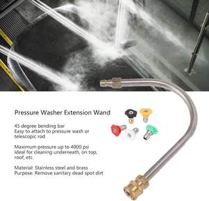 4000psi in acciaio inox ottone idropulitrice prolunga la spina di collegamento rapido asta curva da 1/4 pollici <span class=keywords><strong>per</strong></span> la <span class=keywords><strong>pulizia</strong></span> dell'auto - Product Image 2
