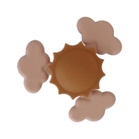 Nouveauté : Jouet sensoriel doux et écologique pour bébés et tout-petits, en silicone, avec ventouse, style spinner