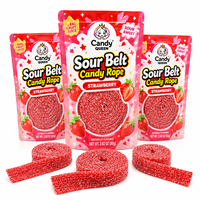 Groothandel Zure Snoepbanden Gerolde Gummy Candy Fruitige Zoethout Snoep Zoetzuur Aroma Bulkverpakking Aangepaste Snoep Leverancier
