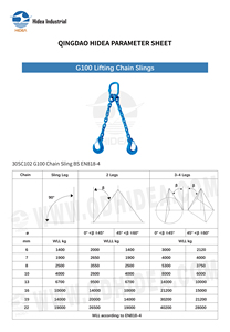 Cadenas de Elevación de Acero Superaleado de Alta Resistencia Hidea G100 EN818-4, <span class=keywords><strong>Cadena</strong></span> Soldada para Elevación Industrial y Montaje en Altura - Product Image 6