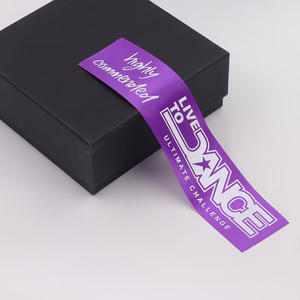 紙カードカスタム刻印リボン印刷ロゴリボンメダル波パーソナライズウェビングリボン - Product Image 5