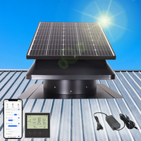 Extractor de Aire Axial para Techo Solar con Motor DC sin Escobillas de 50W IP68, Turbina de Ventilación Tipo Whirl Bird, Extractor de Calor