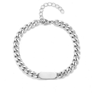 Pulsera de Cadena Curva, Accesorios de Estilo Hip-Hop de Moda, Acabado Pulido de Alta Calidad, No se Desvanece, Nueva Certificación 2026, Regalo de Joyería para Hombre - Product Image 5