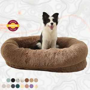 Ondersteunend Orthopedisch Donut Knuffelbed Voor Honden En Katten, Een Diep Schotelnest Dat Is Ontworpen Om De Slaap Te Verbeteren En Gewrichtspijn Te Verlichten - Product Image 1