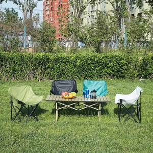 Silla Plegable para Camping, Venta Directa de Fábrica, Silla Luna de Aluminio Resistente, Portátil para Exteriores con Bolsa de Transporte, Suministro OEM al por Mayor - Product Image 6