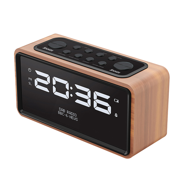 DAB and FM Radio Alarm Clock Home Radio with Clear Audio and Convenient Wake-up Features