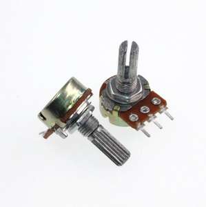 Potenciometro B50k à contrôle de volume unique 16mm avec rhéostats rotatifs à poignée 20mm 15mm comprenant B1K B2K B5K B10K B20K B50K - Product Image 1
