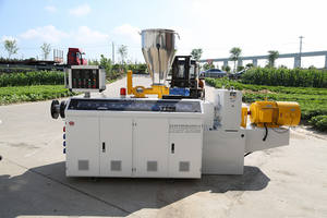 Due Die Testa Cavità Tubo IN PVC Estrusione Linea di Produzione/Doppio PVC Tubi Conduit Che Fa La Macchina - Product Image 3