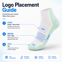 Chaussettes de sport professionnelles pour la course à pied, respirantes, anti-odeur, en coton et maille, chaussettes de sport athlétiques personnalisées, coupe basse