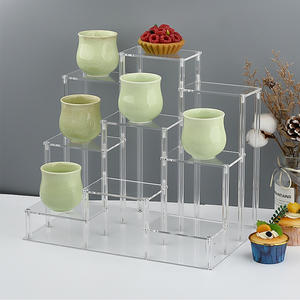 Porte-figurines <span class=keywords><strong>de</strong></span> parfum en acrylique transparent avec support <span class=keywords><strong>de</strong></span> tasse pour organisateur <span class=keywords><strong>de</strong></span> <span class=keywords><strong>maquillage</strong></span> - Product Image 2