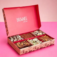 Cajas de Papel Ecológicas Biodegradables para Alimentos, para Brownies, Crepas, Sushi, Pasteles, Galletas, Pizza, Tiramisú