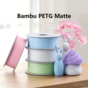 ไส้พิมพ์ 3 มิติ Bambu NEW PETG Matte แบบด้าน ไม่ติดขัด เนื้อนุ่ม ผิวสัมผัสแบบด้าน ใช้ได้กับเครื่องพิมพ์ 3 มิติแบบ FDM ทุกชนิด มีให้เลือก 8 สี - Product Image 6