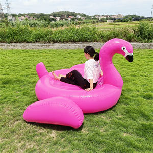 PVCターポリンインフレータブルスワンウォーターレイクスイミングおもちゃアイランドフロート大人用 - Product Image 3