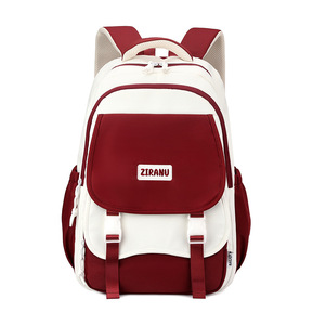 New Waterproof Nylon Contrast Color Unisex <b>Backpack</b> Korean College & High <b>School</b> Student <b>Large</b> Capacity - Product Image 4