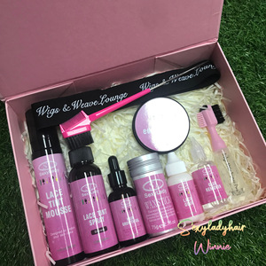 Kit d'installation de perruques 2023 : Boîtes personnalisées pour kits de perruques en dentelle, emballage étanche, <span class=keywords><strong>spray</strong></span> teinté pour dentelle et colle forte pour dentelle - Product Image 2