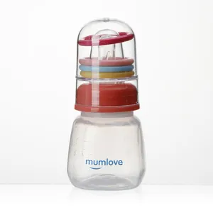 Mumlove טבעת פעמון האכלת בקבוק תינוק האכלת 60ml זרבובית לשימוש חוזר תינוק מזון פאוץ סיליקון תינוק האכלת בקבוק