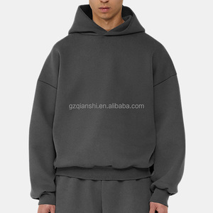 เสื้อฮู้ดดี้ทรงบ็อกซี่แบบครอป ตัดเย็บพิเศษ หนัก 500 กรัม ผ้าฟลีซ 100% คอตตอน ทรงโอเวอร์ไซส์ คุณภาพสูง จากผู้ผลิตเสื้อฮู้ดดี้ - Product Image 4