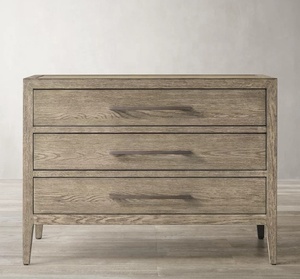 Meubles de maison modernes de luxe meubles de chambre à coucher style américain stockage en chêne <span class=keywords><strong>russe</strong></span> table de chevet fermée - Product Image 3