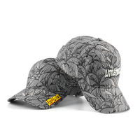 Casquette de baseball classique perforée Oxford imperméable, logo brodé plat personnalisé, structurée, unisexe, motif à pois pour équipe de golf