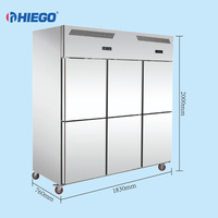 Réfrigérateur industriel et Commercial à quatre portes, réfrigérateur Vertical Vertical à 4 portes, congélateur profond, prix