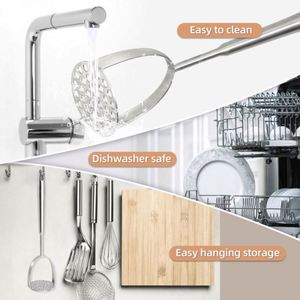 Wholesale Custom Fruit Masher Hand Potato Stainless Steel <b>Kitchen</b> <b>Gadget</b> Manual Sweet Potato Masher for <b>Kitchen</b> - Product Image 4