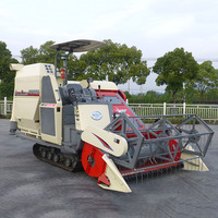 Moissonneuse-batteuse multifonction autopropulsée 88 CV pour riz et blé avec criblage et triage du sol, moteur et boîte de vitesses