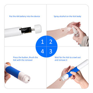 Tick Remoção Tool Set, Removedor de Tick para Gatos Cães Humanos, Ferramenta de remoção angular Pinça Tick - Product Image 6