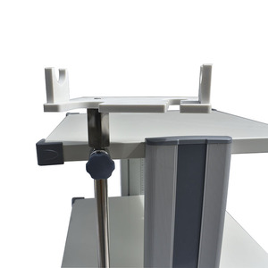 Chariot d'endoscopie, chariot de travail laparoscopique RT-045T-3999, chariot silencieux à 4 niveaux, roulettes de 100 mm, main courante fixe, usage hospitalier - Product Image 2