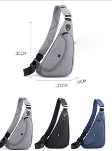 Sacs à bandoulière <span class=keywords><strong>en</strong></span> nylon sac à dos à bandoulière mode sacs <span class=keywords><strong>banane</strong></span> à bandoulière unique avec poche à bouton sacs de poitrine étanches pour hommes - Product Image 2