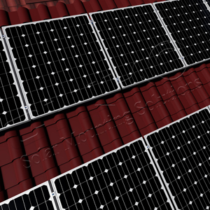 Sistema de montaje solar en techo, 10 kW, azulejo de techo solar fotovoltaico completo, Módulo Solar PV, sistema de estructura de montaje de panel solar - Product Image 1